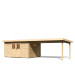  Karibu | Tuinhuis Torgau 5 met Overkapping 4,4 211738-01